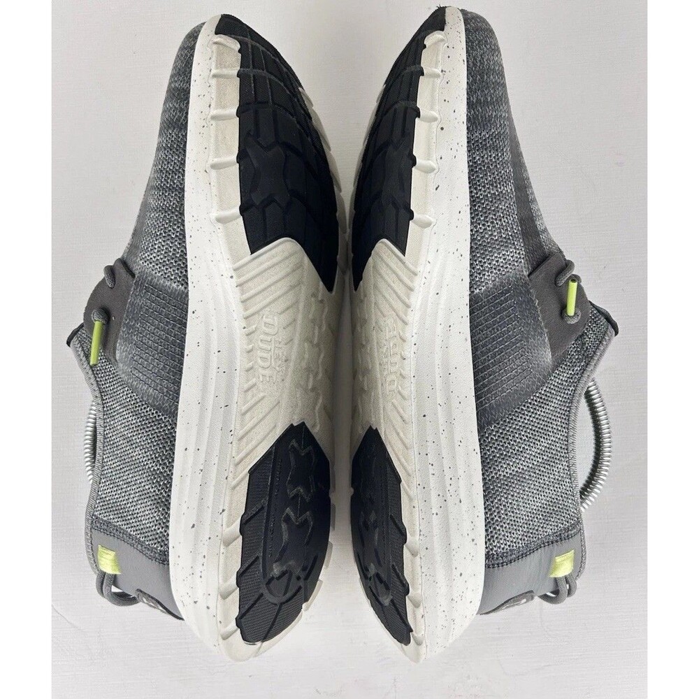Hey Dude Sirocco Sport Mens Shoes Grey Charcoal  Size 9 Slip On Lightweight - Picture 6 of 10